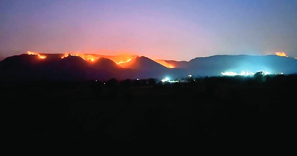 Two IAF choppers pressed into service to douse Sariska fire